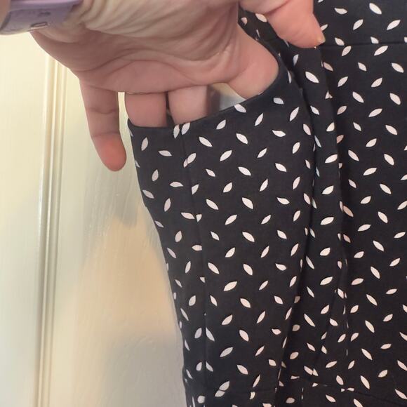 Diane Von Furstenberg Hadlie Bromley Dot Black Sheath Dress Size 8 Evening - Picture 8 of 9